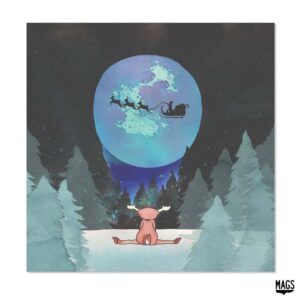 Wenskaarten - Feestdagen Baby Rendier