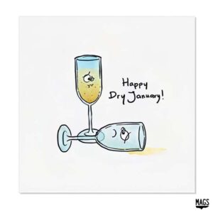 Wenskaarten - Feestdagen Dry January