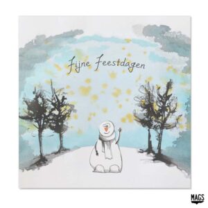 Wenskaarten - Feestdagen Sneeuwpop