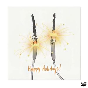 Wenskaarten - Feestdagen Sterretjes Happy Holidays