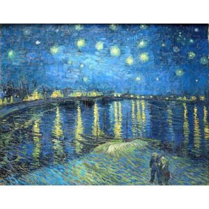 Sterrennacht boven de Rhone - Kunstsokken