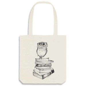 Tas Jute Owl with Books - Ligarti