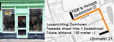 Route naar FAIR & Vintage zadelstraat 27