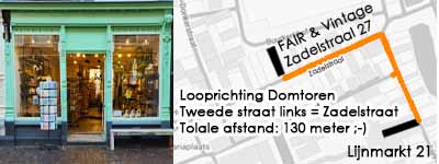 Route naar FAIR & Vintage zadelstraat 27
