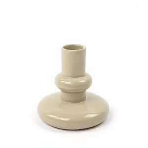 Vaas, Kandelaar Ronde Voet Glossy Glaze 8,5 × 8,5 cm - Kinta