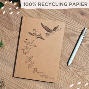 Notitieboekje Origami Zwaan A5 | Ligarti