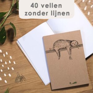 Notitieboekje Luiaard A5 | Ligarti