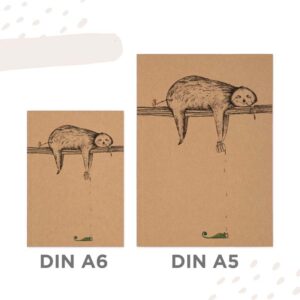 Notitieboekje Luiaard A5 | Ligarti