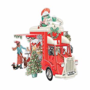 Me&McQ 3D Pop-up Kerstkaart Christmas Coffee
