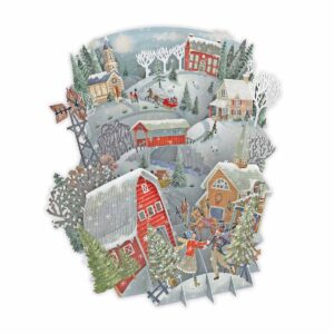 Me&McQ 3D Pop-up Kerstkaart Christmas Folk