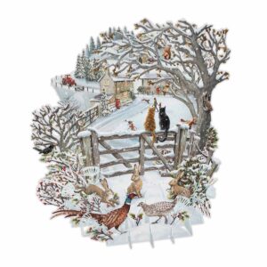 Me&McQ 3D Pop-up Kerstkaart Let It Snow