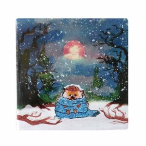 Laque Print Egel op Hout - MAGS