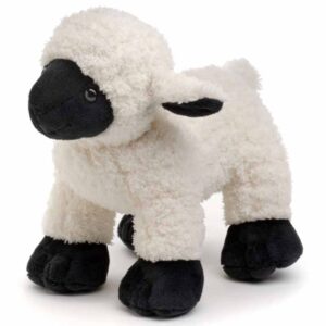 Pluche Lammetje Zwart-Wit 19 cm - UNI-TOYS