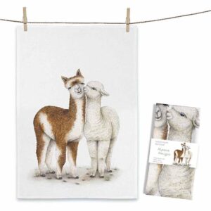 Theedoek Alpaca Amigos - MALUU - 100% Katoen
